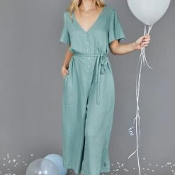 Miracle Fashion Tommy Jumpsuit - Sage