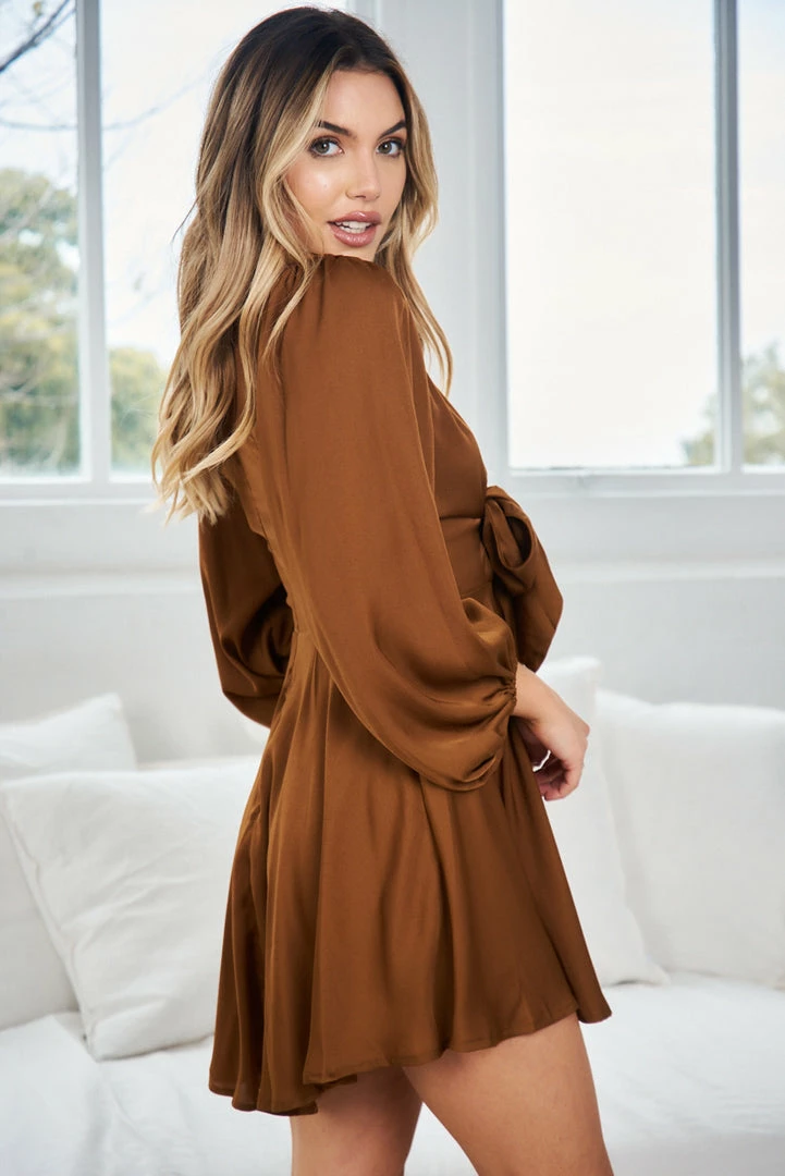 Sasha Clothing Lustful Dress - Chocolate 5 Sasha Clothing Lustful Dress - Chocolate