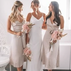 Esther Luxe CLOTHING Poppy Dress - Champagne