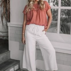 Rock Denim CLOTHING Hondura Top - Rust