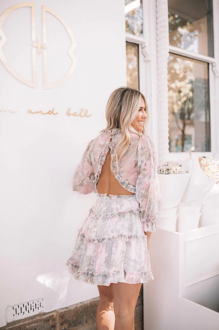 Sasha Clothing Canary Islands Dress - Pink Print 4 Sasha Clothing Canary Islands Dress - Pink Print