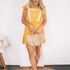 Willo Fashion Sovereign Playsuit - Mustard CLOTHING