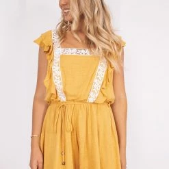 Willo Fashion Sovereign Playsuit - Mustard CLOTHING