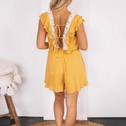 Willo Fashion Sovereign Playsuit - Mustard CLOTHING
