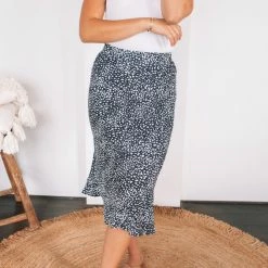 Desire Alexie Skirt - Navy Print