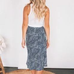 Desire Alexie Skirt - Navy Print