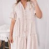 WeLove Fashion Deserae Dress - Beige Gingham
