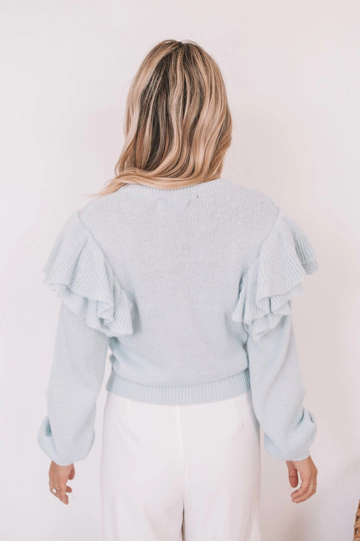 YH & Co (Chloe Yip) CLOTHING Vivica Top - Light Blue 4 YH & Co (Chloe Yip) CLOTHING Vivica Top - Light Blue