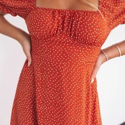 Style Box Maxie Dress - Rust Print