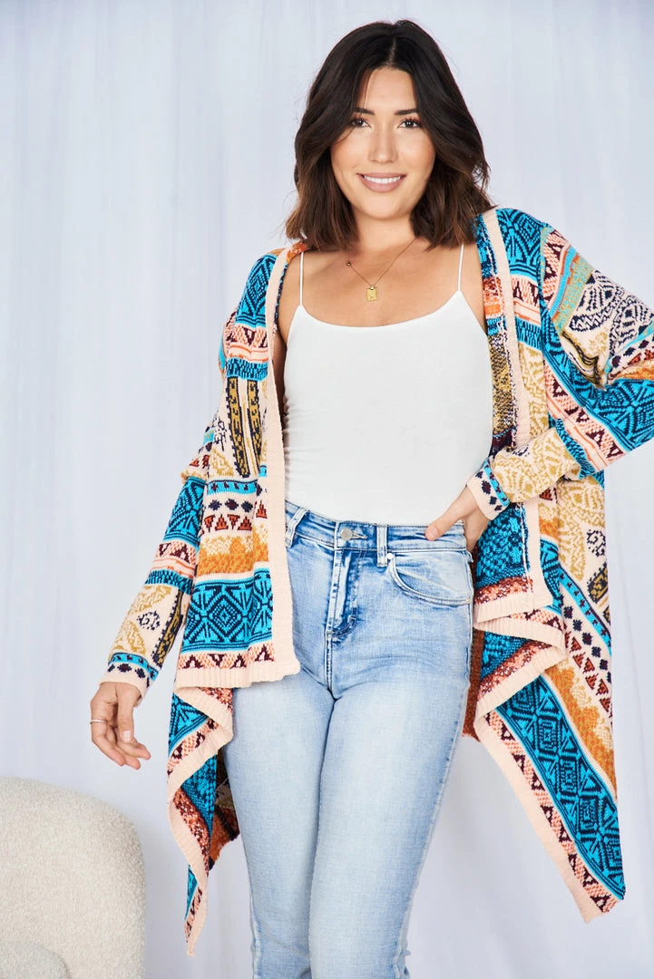 HQ Fashion CLOTHING Adamina Cardigan - Multi 3 HQ Fashion CLOTHING Adamina Cardigan - Multi