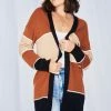 HQ Fashion Adelphie Cardigan - Chocolate Stripe 2 HQ Fashion Adelphie Cardigan - Chocolate Stripe