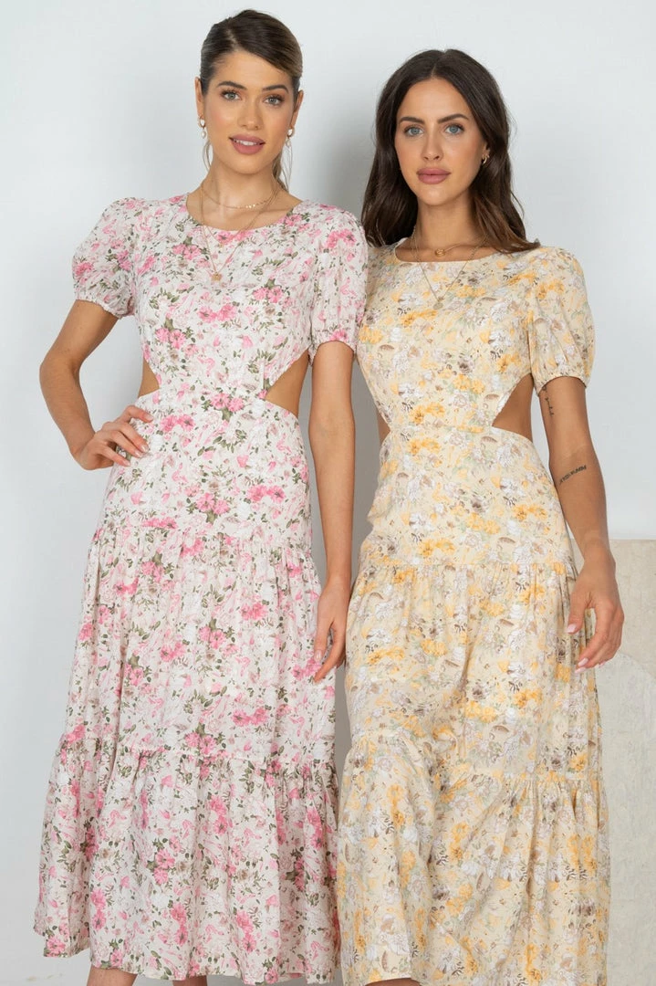 Evermore Fashion Gretel Dress - Pink Floral 6 Evermore Fashion Gretel Dress - Pink Floral