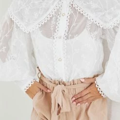 Ivory And Chain Harmony Shirt - White CLOTHING