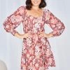 Style Box CLOTHING Cristabelle Dress - Brown Floral