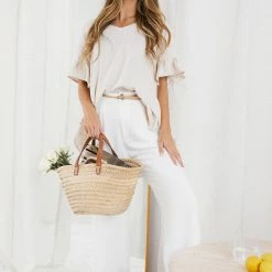 Miracle Fashion CLOTHING Kaleigh Top - Beige