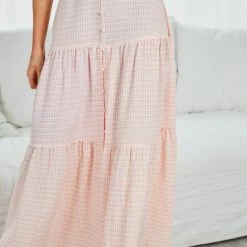 Qtrend Fashion PTY LTD Jayma Skirt - Orange Check CLOTHING