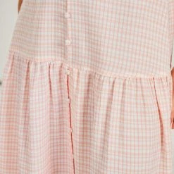 Qtrend Fashion PTY LTD Jayma Skirt - Orange Check CLOTHING