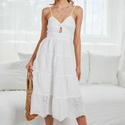 Style Box Chanise Dress - White CLOTHING