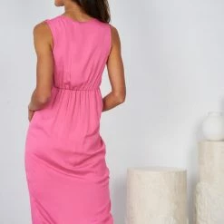 Evermore Fashion Aryana Dress - Hot Pink