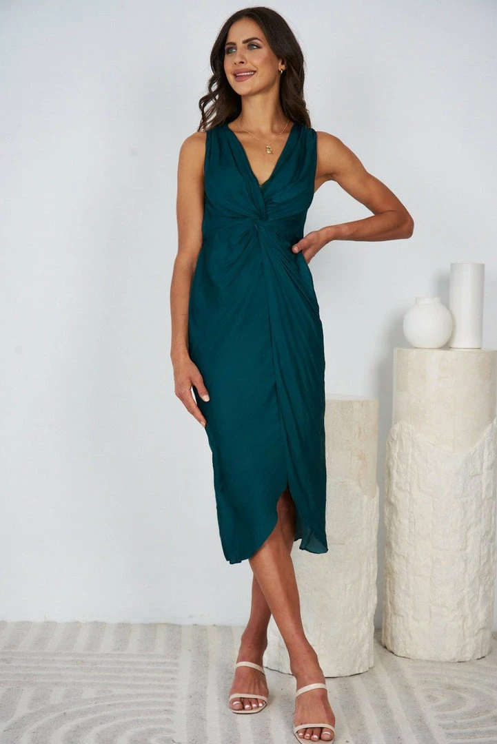 Evermore Fashion CLOTHING Aryana Dress - Emerald 8 Evermore Fashion CLOTHING Aryana Dress - Emerald