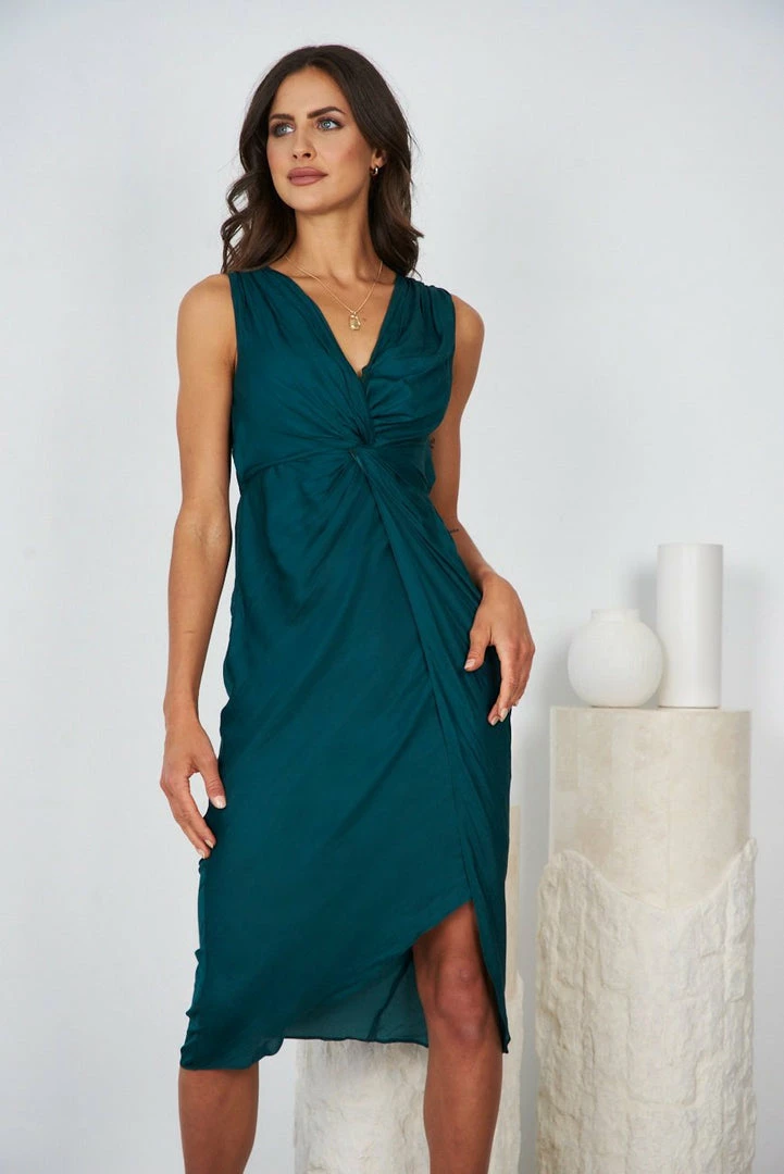 Evermore Fashion CLOTHING Aryana Dress - Emerald 4 Evermore Fashion CLOTHING Aryana Dress - Emerald