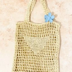 Angel Whisper Accessories Raffia Beach Tote Bag - Natural 8 Angel Whisper Accessories Raffia Beach Tote Bag - Natural