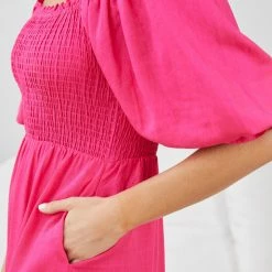 Desire Abbiane Dress - Hot Pink CLOTHING 15 Desire Abbiane Dress - Hot Pink CLOTHING