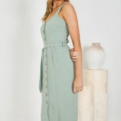 Desire Isadora Dress - Sage CLOTHING