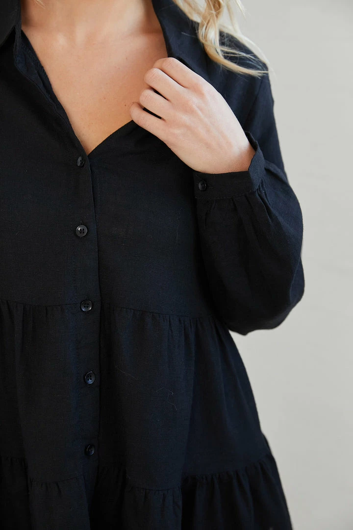 Miracle Fashion CLOTHING Abree Blouse - Black 9 Miracle Fashion CLOTHING Abree Blouse - Black