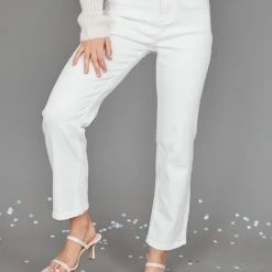 Souvere CLOTHING Aceline Jeans - White