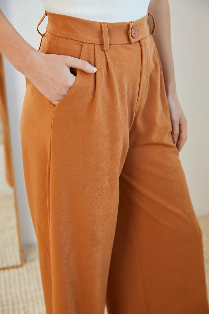 Qtrend Fashion PTY LTD CLOTHING Adamaris Pants - Camel 9 Qtrend Fashion PTY LTD CLOTHING Adamaris Pants - Camel