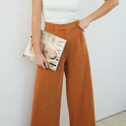 Qtrend Fashion PTY LTD CLOTHING Adamaris Pants - Camel 12 Qtrend Fashion PTY LTD CLOTHING Adamaris Pants - Camel