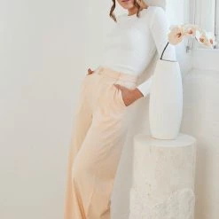 Qtrend Fashion PTY LTD CLOTHING Adamaris Pants - Cream