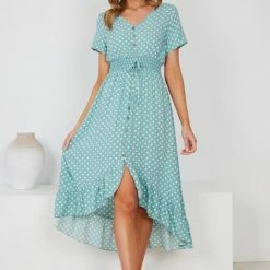 HQ Fashion Adley Dress - Sage Spot CLOTHING