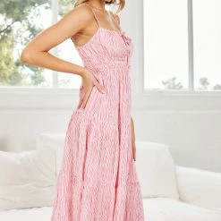 Desire Adrielle Dress - Pink Print