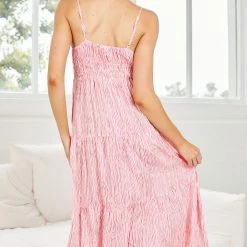 Desire Adrielle Dress - Pink Print