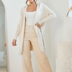 HQ Fashion Aerilyn Cardigan - Cream CLOTHING