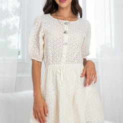 Paper Heart Albertina Dress - Cream