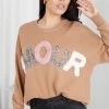 Miracle Fashion CLOTHING Amour Jumper - Brown