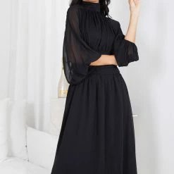 Qtrend Fashion PTY LTD Analey Dress - Black CLOTHING 13 Qtrend Fashion PTY LTD Analey Dress - Black CLOTHING