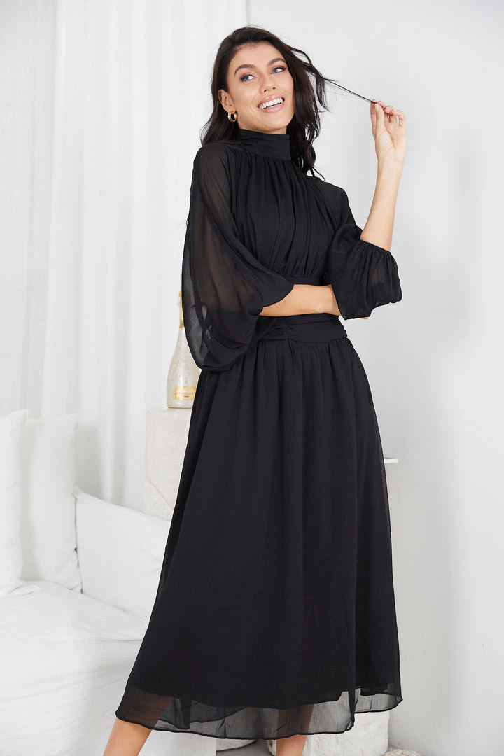 Qtrend Fashion PTY LTD Analey Dress - Black CLOTHING 7 Qtrend Fashion PTY LTD Analey Dress - Black CLOTHING