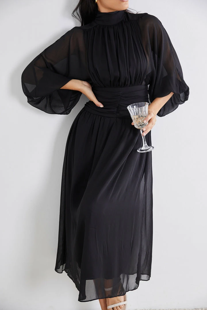 Qtrend Fashion PTY LTD Analey Dress - Black CLOTHING 6 Qtrend Fashion PTY LTD Analey Dress - Black CLOTHING