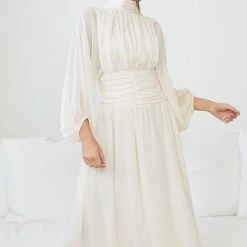 Qtrend Fashion PTY LTD CLOTHING Analey Dress - Cream 13 Qtrend Fashion PTY LTD CLOTHING Analey Dress - Cream