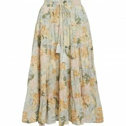 WE ARE KINDRED CLOTHING Anita Broiderie Midi Skirt - Mint Floral 11 WE ARE KINDRED CLOTHING Anita Broiderie Midi Skirt - Mint Floral