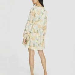 WE ARE KINDRED CLOTHING Anita Broiderie Mini Dress - Mint Floral