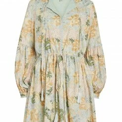 WE ARE KINDRED CLOTHING Anita Broiderie Mini Dress - Mint Floral