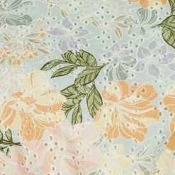 WE ARE KINDRED CLOTHING Anita Broiderie Mini Dress - Mint Floral