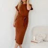 AG Fashions Ardiana Dress - Tan