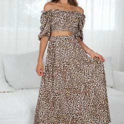White Closet CLOTHING Argie Skirt - Leopard Print
