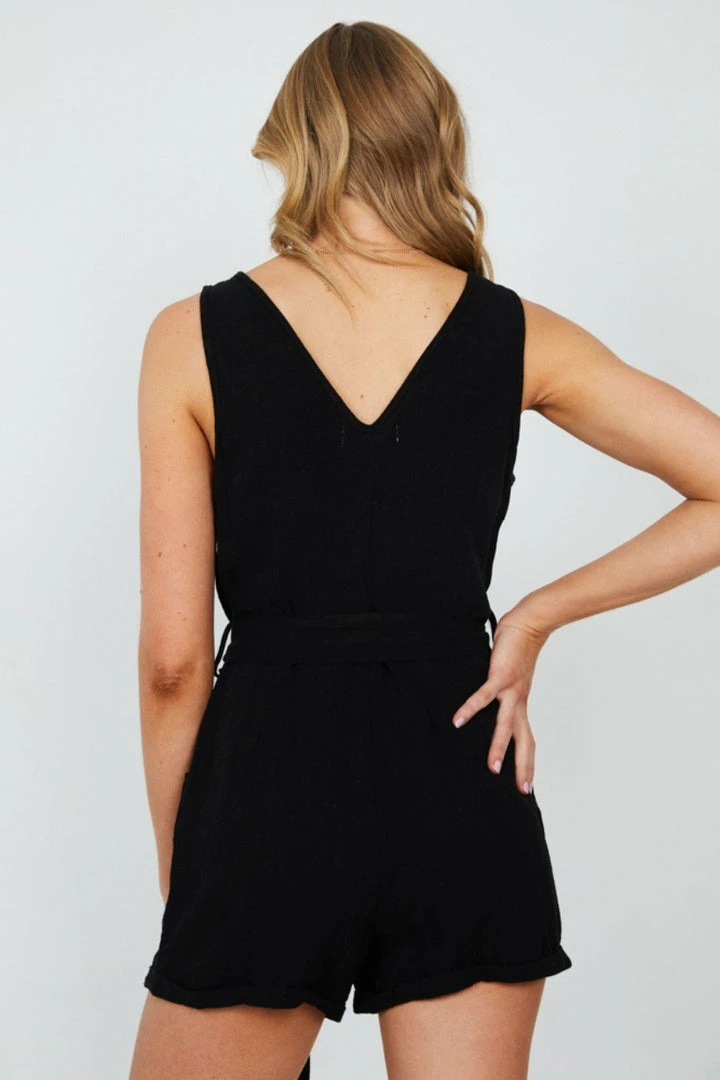 HQ Fashion Arias Playsuit - Black 4 HQ Fashion Arias Playsuit - Black